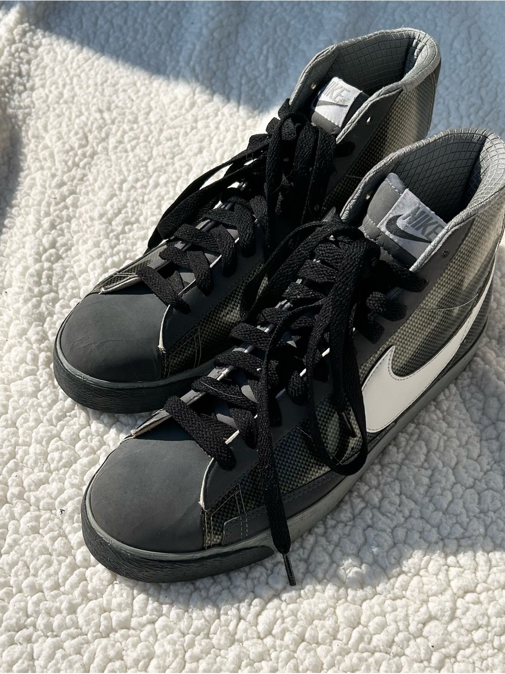 Nike Blazer High Shadow Grey Carbon Fiber Men's Sneakers
